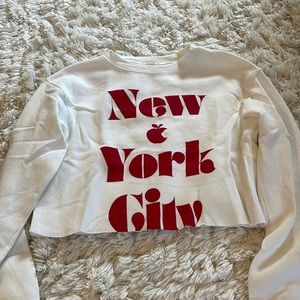 Nyc cropped sweater